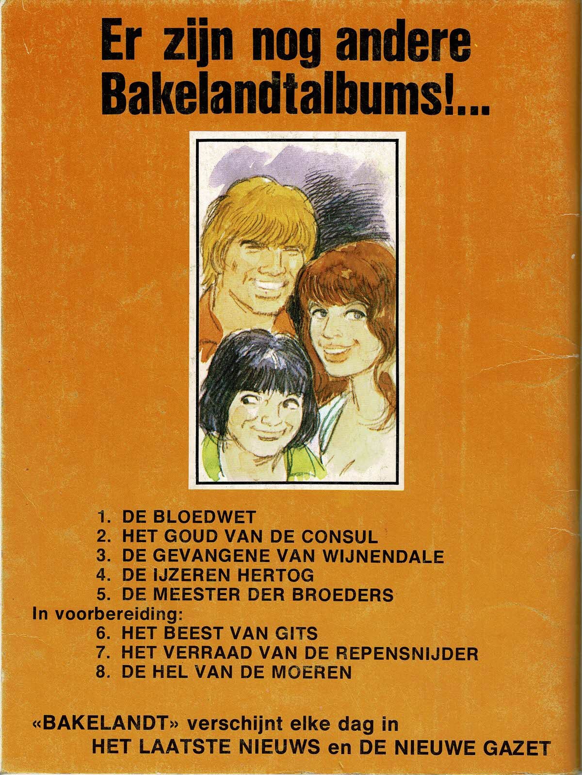 Bakelandt - 005 De meester der broeders - eerste druk 1979 - Uitgeverij Hoste, ongekleurd