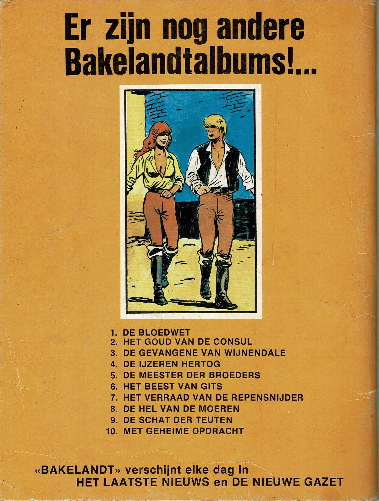 Bakelandt - 010 Met geheime opdracht - eerste druk 1980