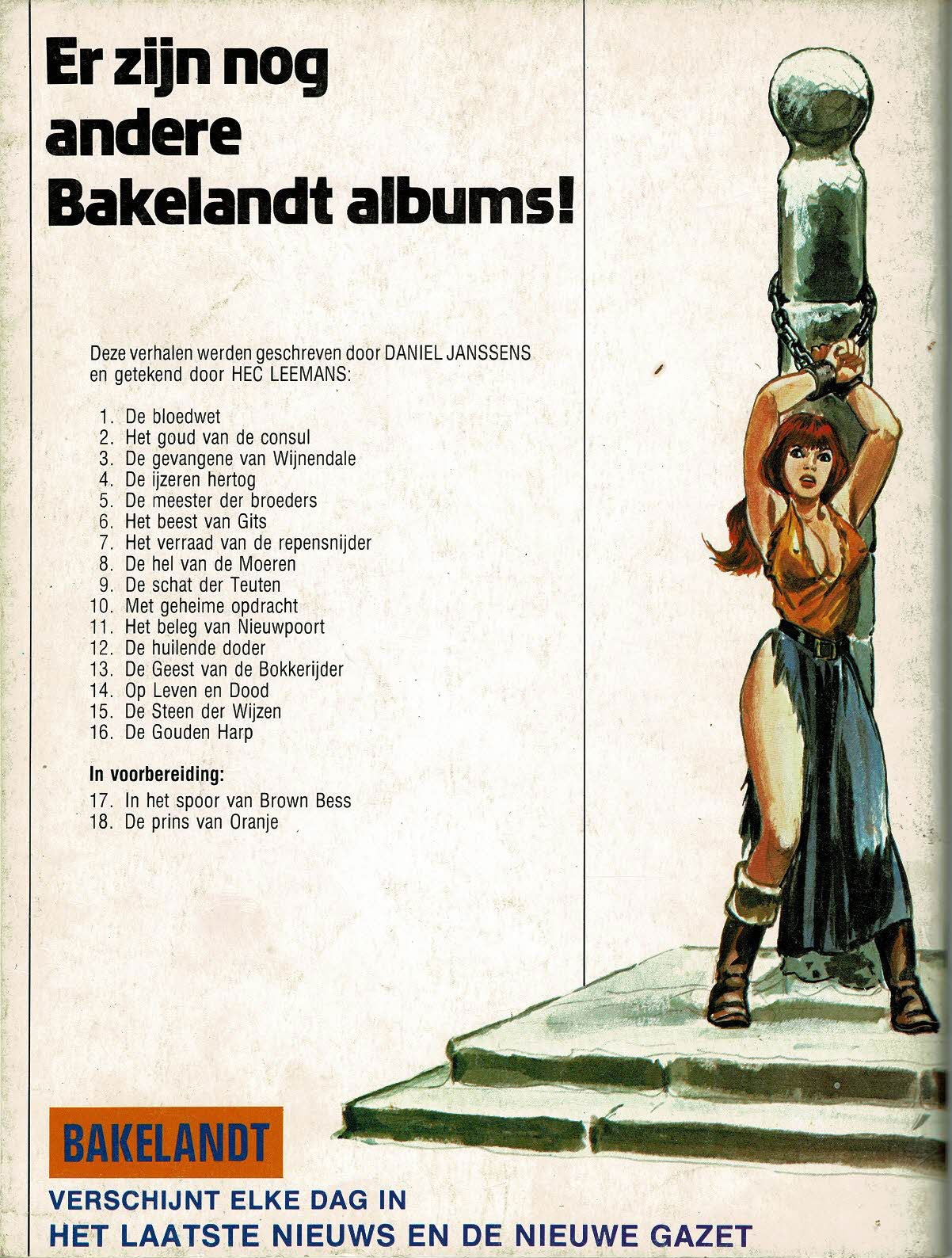 Bakelandt - 016 De gouden harp - eerste druk 1982