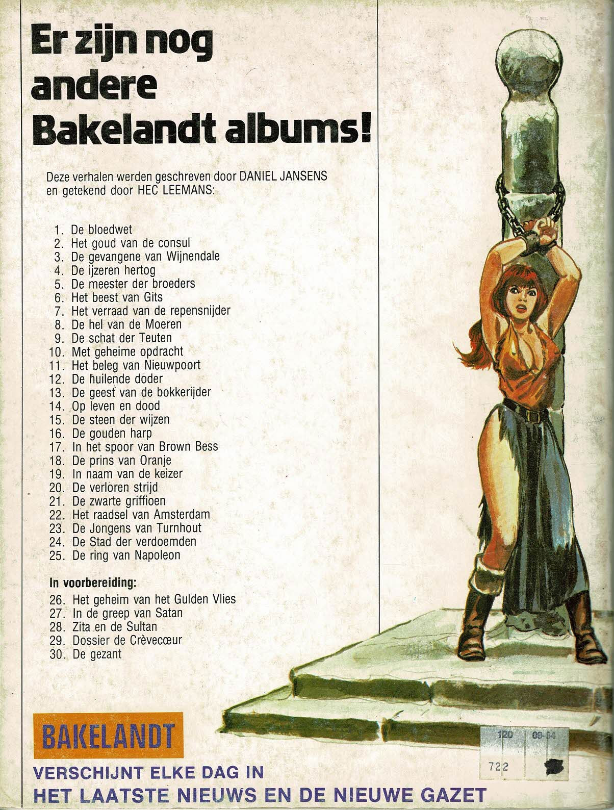 Bakelandt - 025 De ring van Napoleon - eerste druk 1984