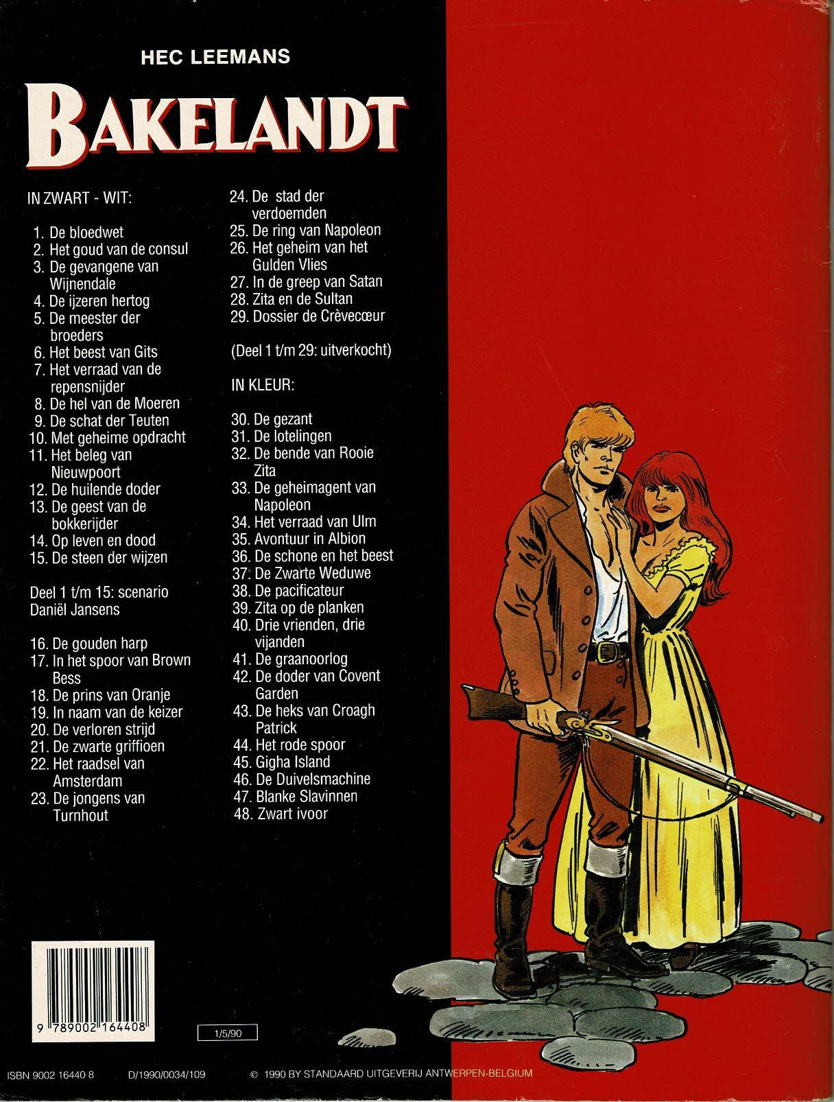 Bakelandt - 048 Zwart ivoor - eerste druk 1990 - Standaard Uitgeverij