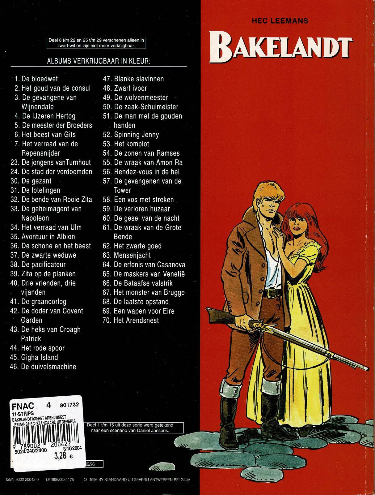 Bakelandt - 070 Het arendsnest - eerste druk 1996 - Standaard Uitgeverij