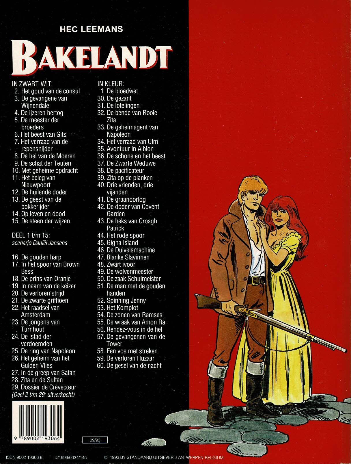 Bakelandt - 060 De gesel van de nacht - eerste druk 1993 - Standaard Uitgeverij