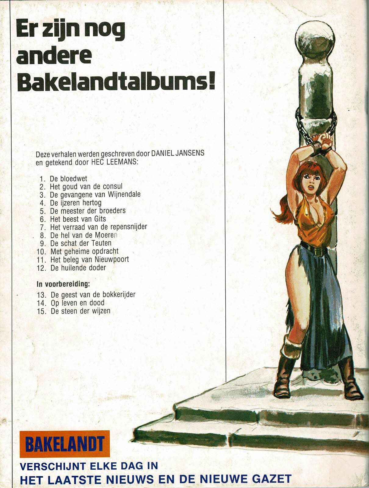 Bakelandt - 011 Het beleg van Nieuwpoort - eerste druk 1981
