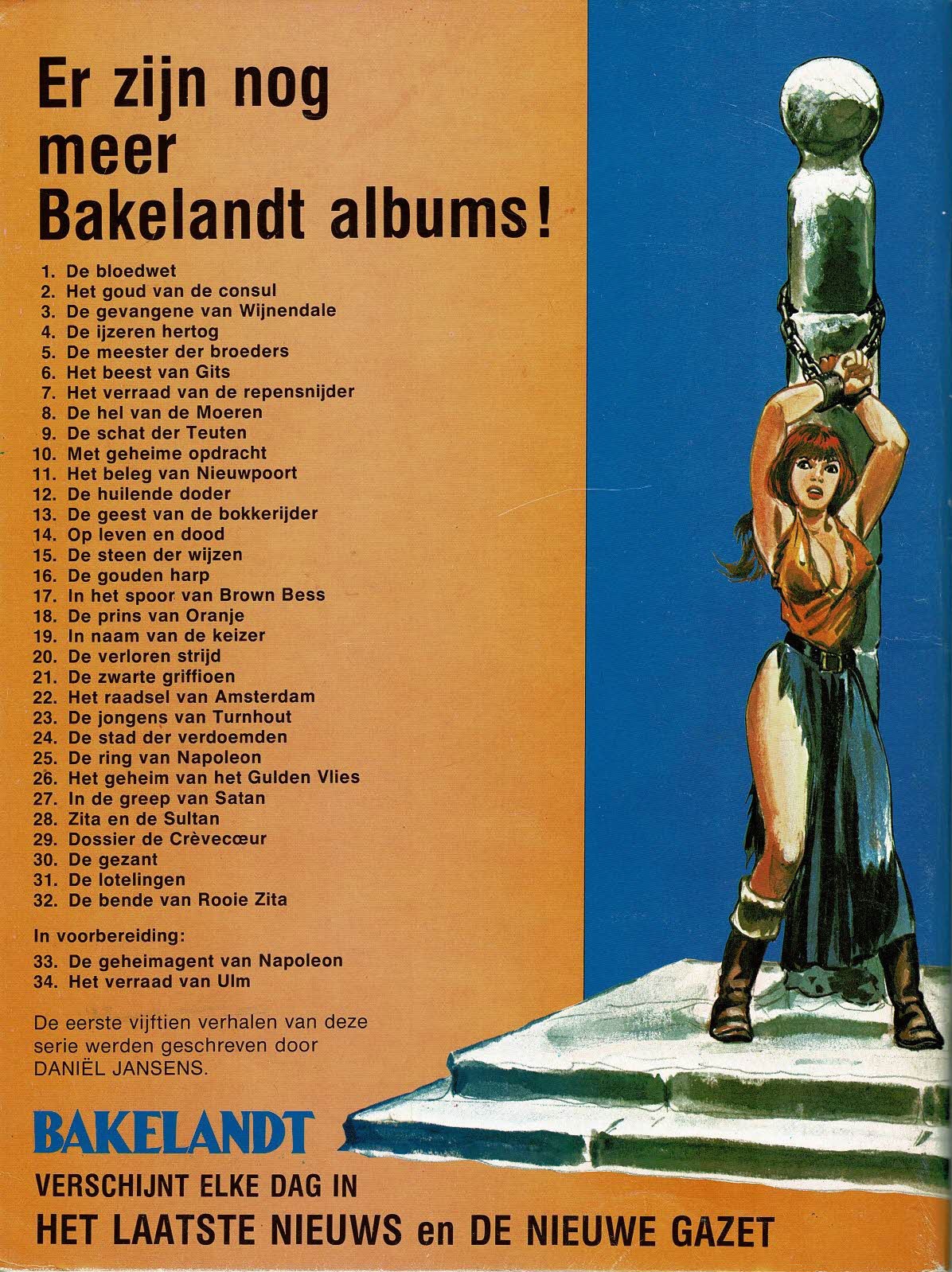 Bakelandt - 032 De bende van Rooie Zita - eerste druk 1986 - Uitgeverij Hoste, in kleur