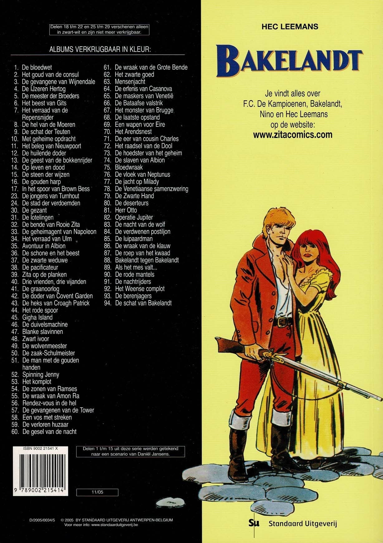Bakelandt - 094 De schat van Bakelandt - eerste druk 2005 - Standaard Uitgeverij