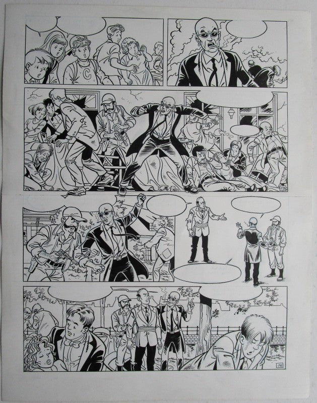 Originele pagina Waterland 7 - De klokkenluider van Sluis plaat 7