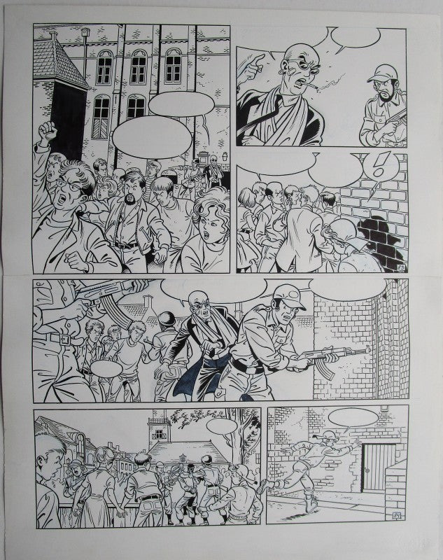 Originele pagina Waterland 7 - De klokkenluider van Sluis plaat 42