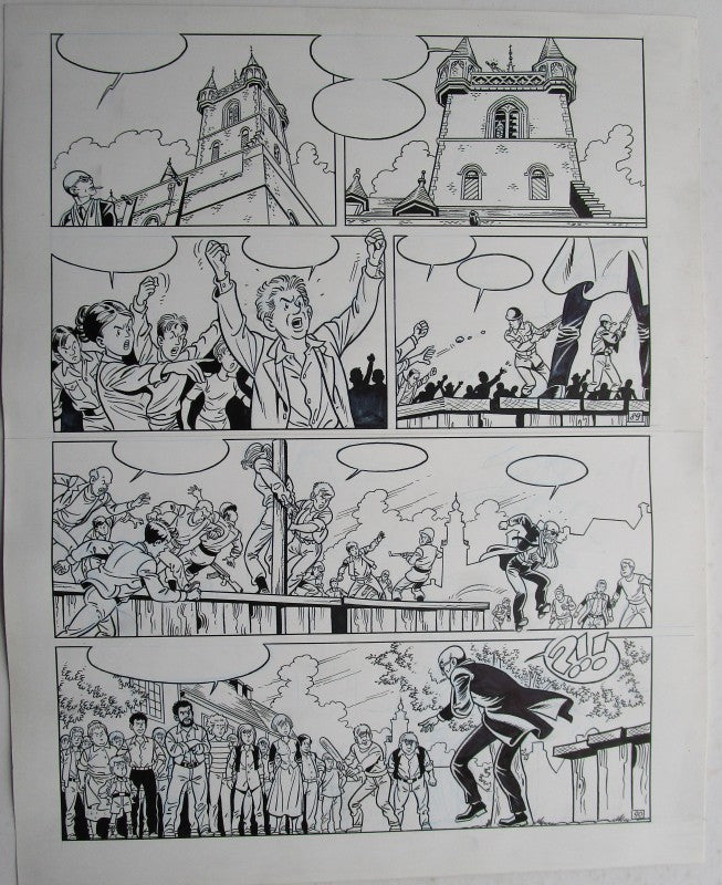 Originele pagina Waterland 7 - De klokkenluider van Sluis plaat 45