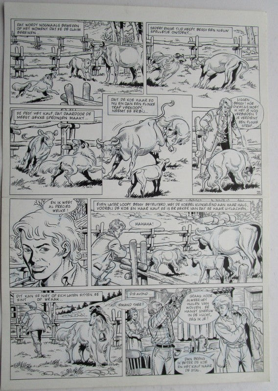Originele pagina Bessy klassiek 3 - De laatste diligence plaat 5