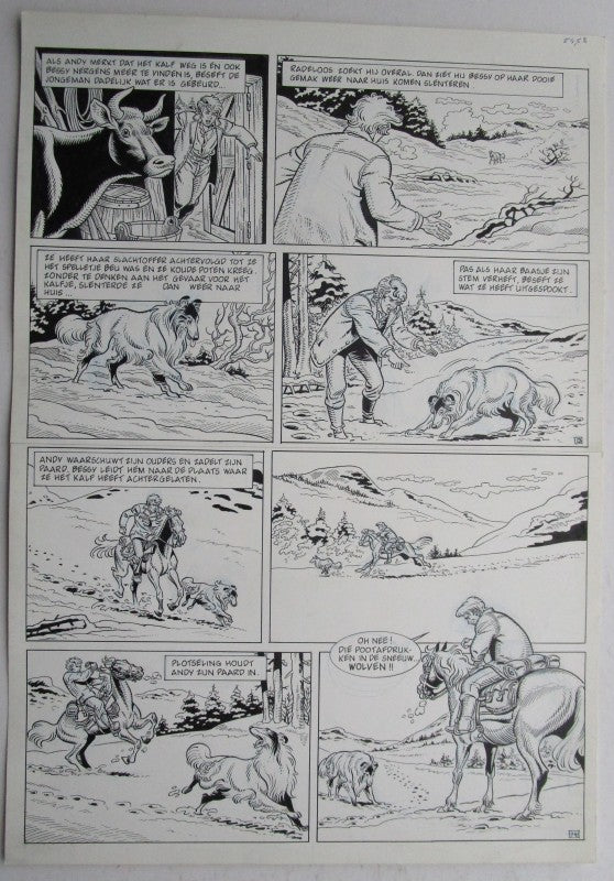 Originele pagina Bessy klassiek 3 - De laatste diligence plaat 7