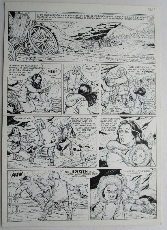 Originele pagina Bessy klassiek 3 - De laatste diligence plaat 17