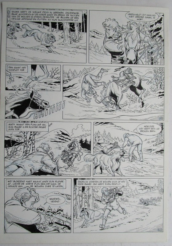 Originele pagina Bessy klassiek 3 - De laatste diligence plaat 20