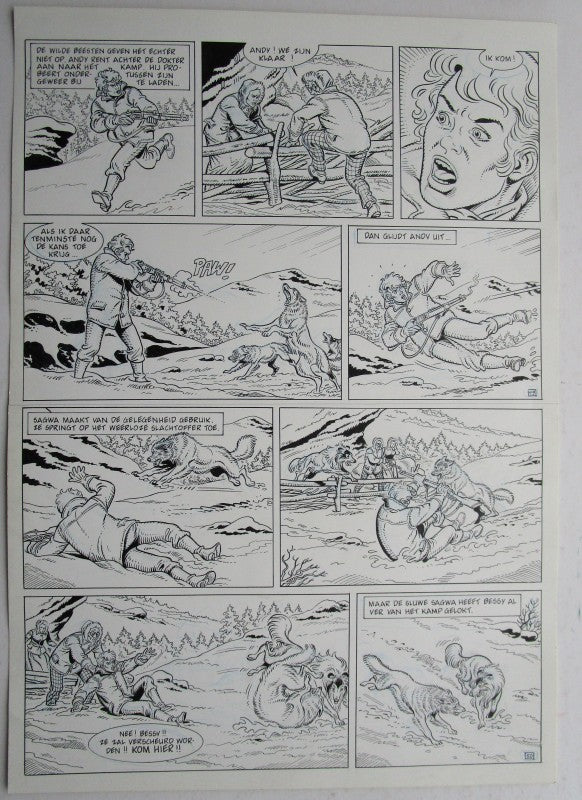 Originele pagina Bessy klassiek 3 - De laatste diligence plaat 25