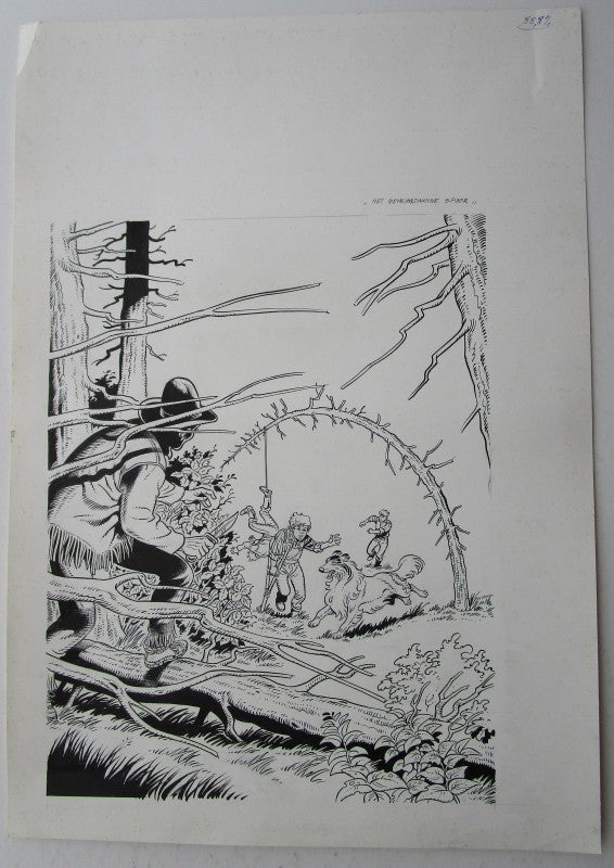 originele cover Bessy - Het geheimzinnige spoor
