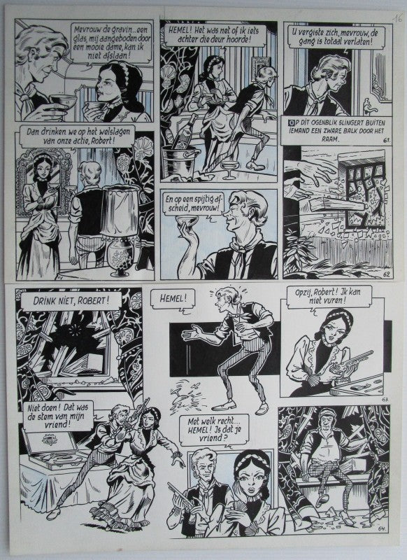 Originele pagina strook 61 tot 64