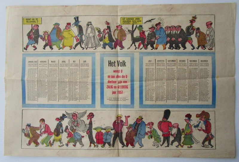 kalender Nero - Het volk 1957