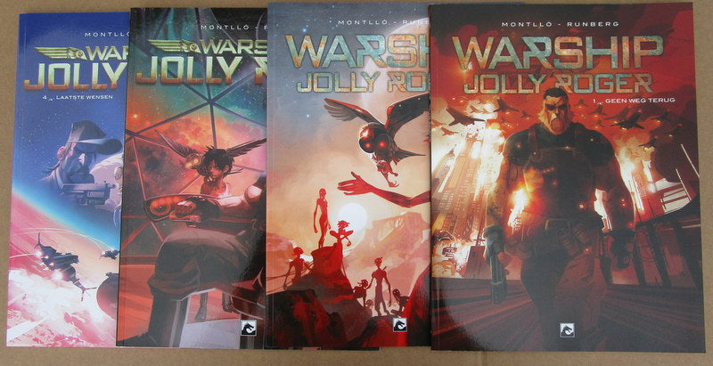 Warship Jolly Roger deel 1 tot 4 - softcover - 15 euro