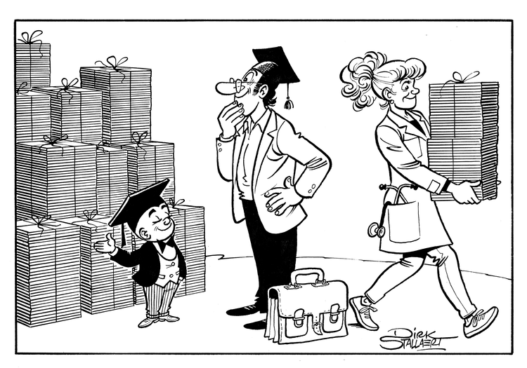 Strippakketten voor wachtzalen en scholen
