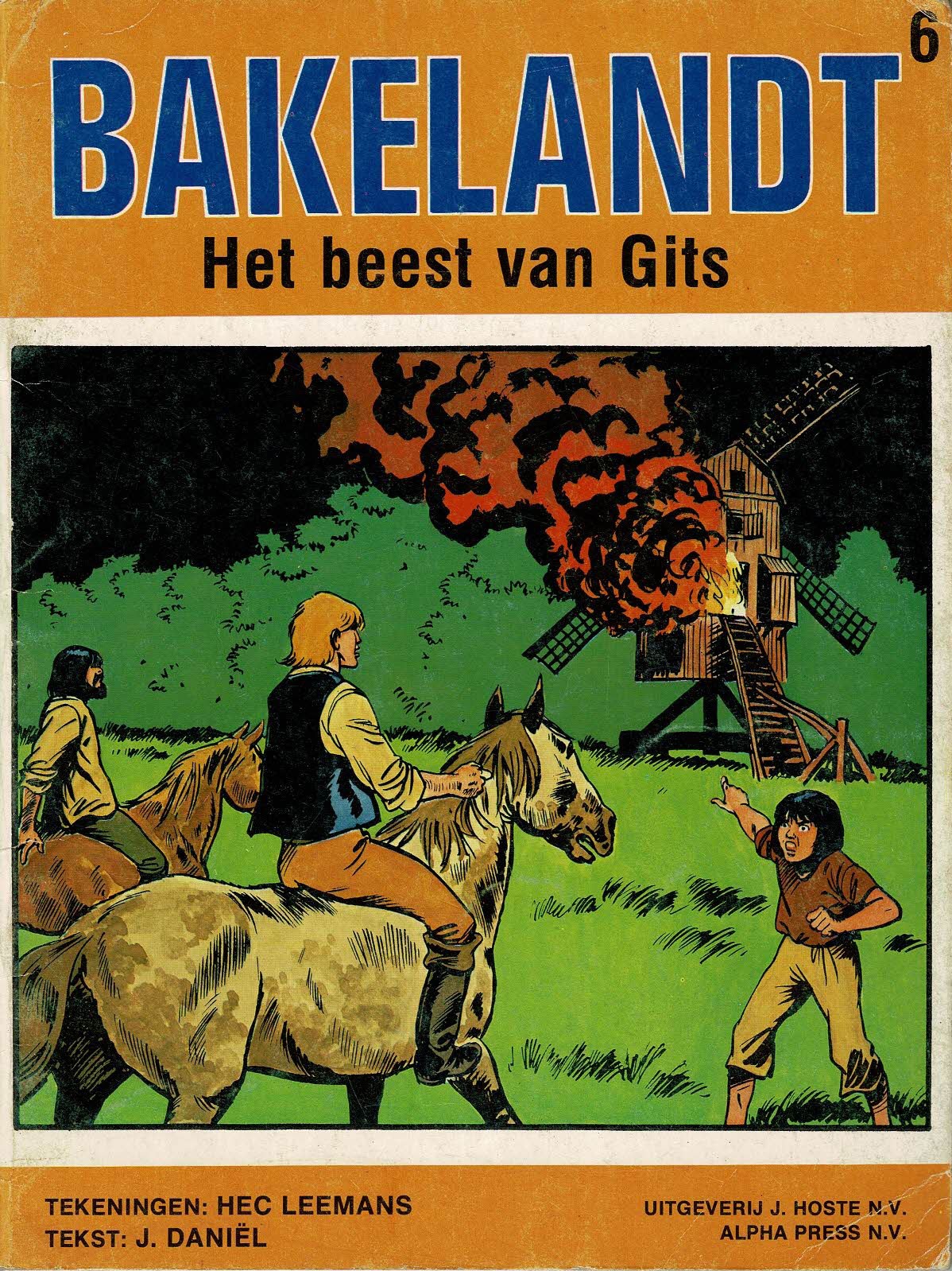 Bakelandt - 006 Het beest van Gits - eerste druk 1979 - Uitgeverij Hoste, ongekleurd