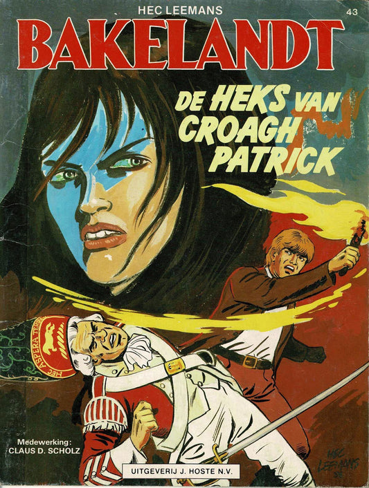 Bakelandt - 043 De heks van Croagh Patrick - eerste druk 1989 - Uitgeverij Hoste, in kleur