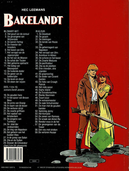 Bakelandt - 059 De verloren huzaar - eerste druk 1993 - Standaard Uitgeverij