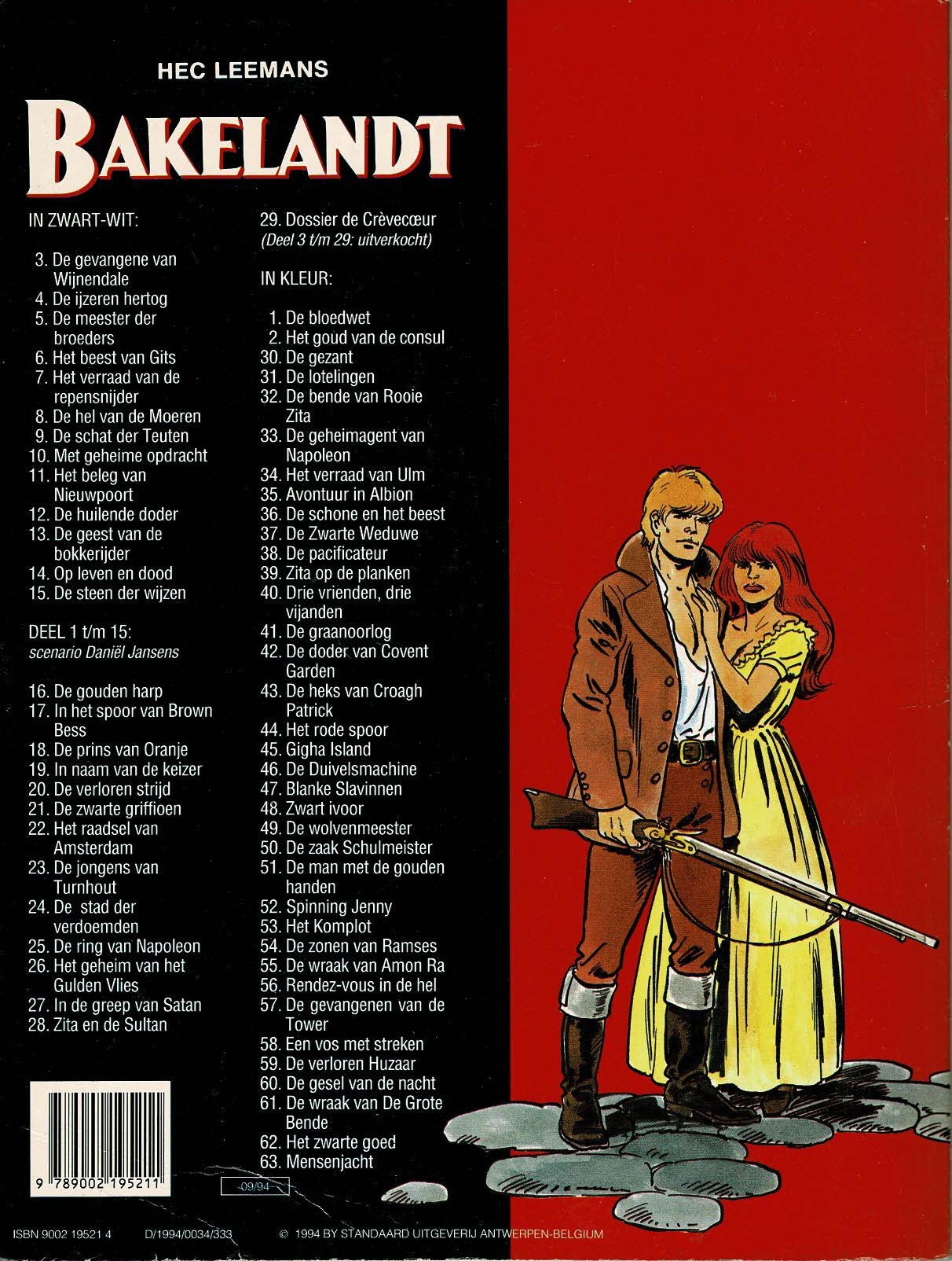 Bakelandt - 063 Mensenjacht - eerste druk 1994 - Standaard Uitgeverij