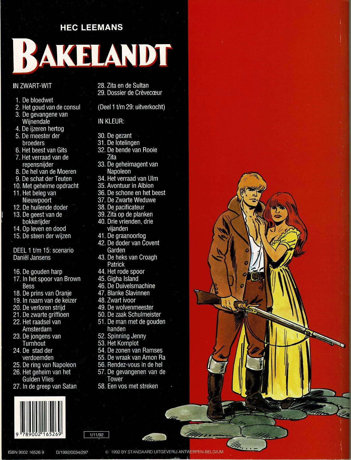 Bakelandt - 058 Een vos met streken - eerste druk 1992 - Standaard Uitgeverij
