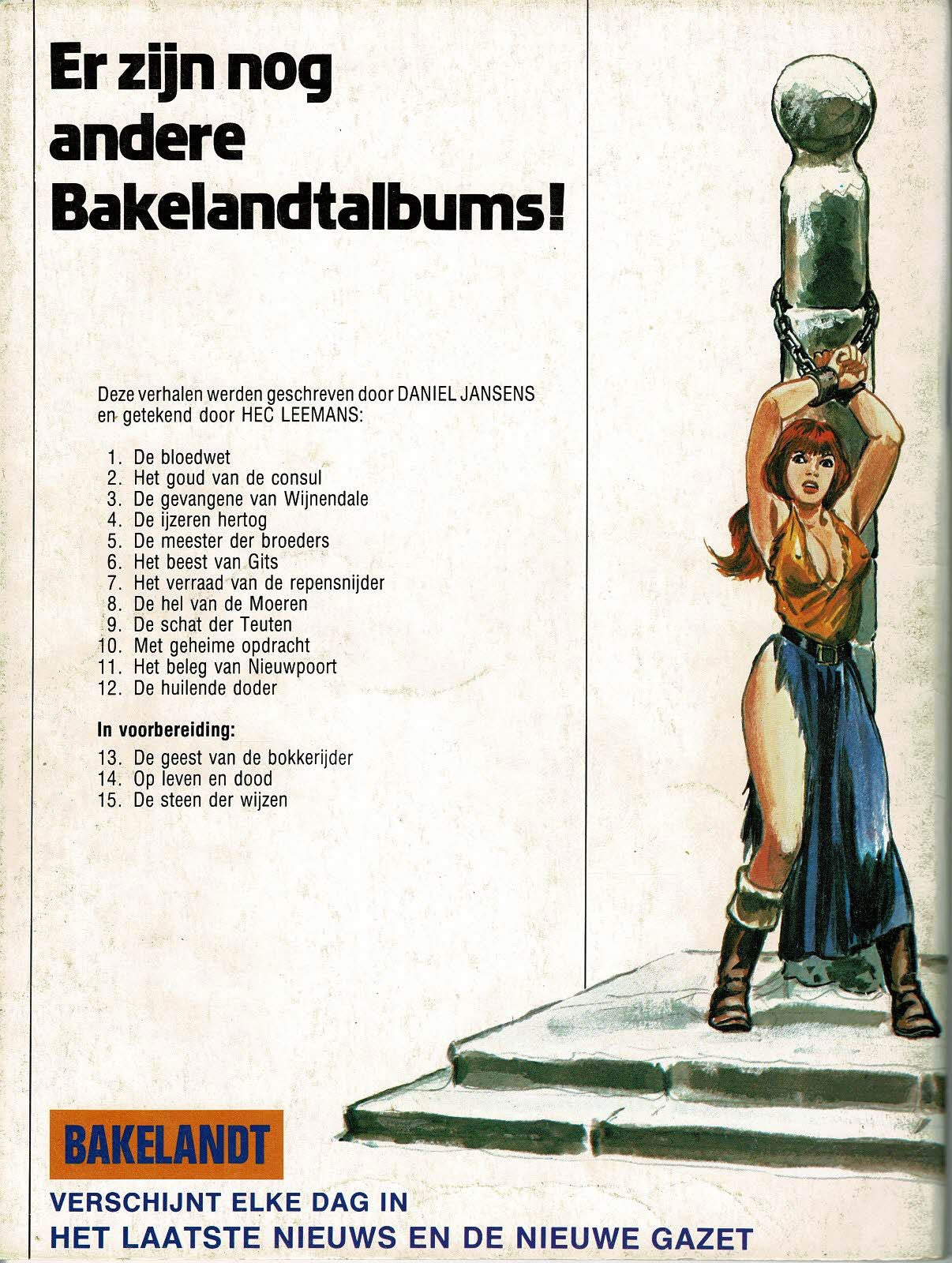 Bakelandt - 012 De huilende doder - eerste druk 1981
