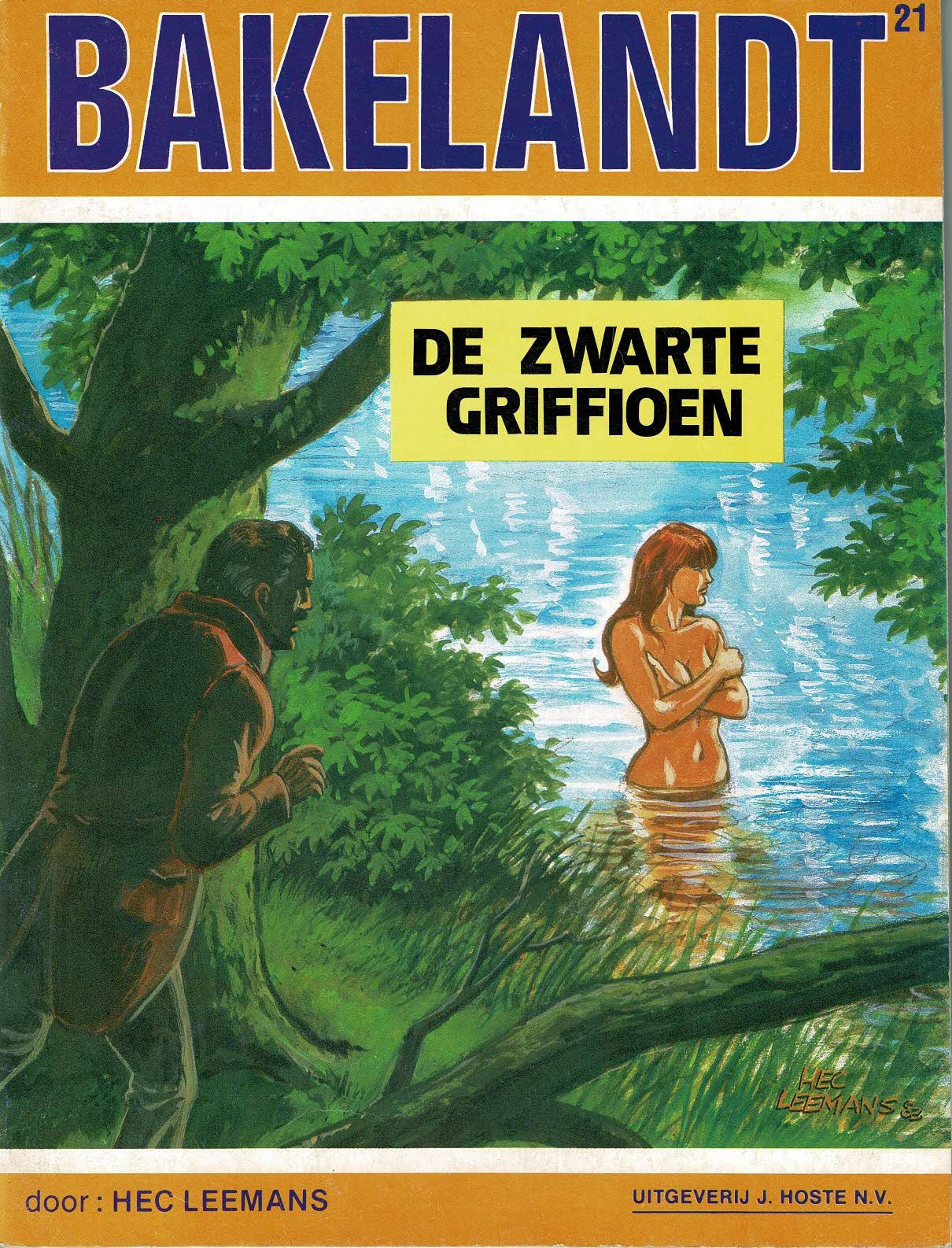 Bakelandt - 021 De zwarte griffioen - eerste druk 1983 - Uitgeverij Hoste, ongekleurd