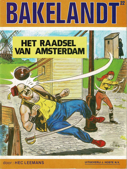 Bakelandt - 022 Het raadsel van Amsterdam - eerste druk 1983 - Uitgeverij Hoste, ongekleurd