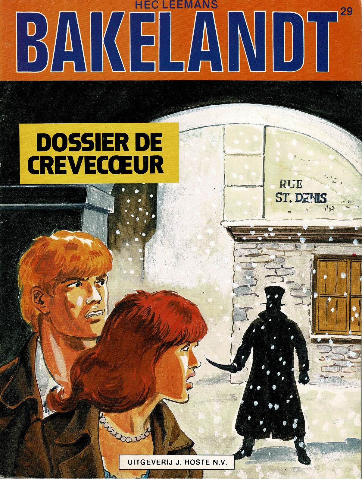 Bakelandt - 029 Dossier De Crèvecoeur - eerste druk 1985 - Uitgeverij Hoste, ongekleurd