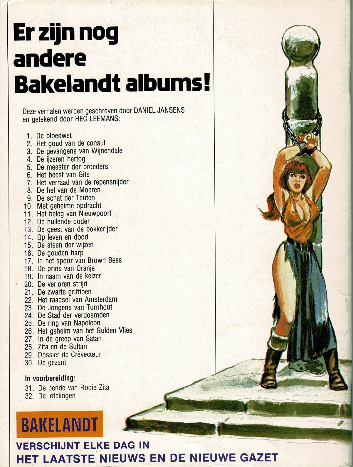 Bakelandt - 030 De gezant - eerste druk 1985 - Uitgeverij Hoste, in kleur