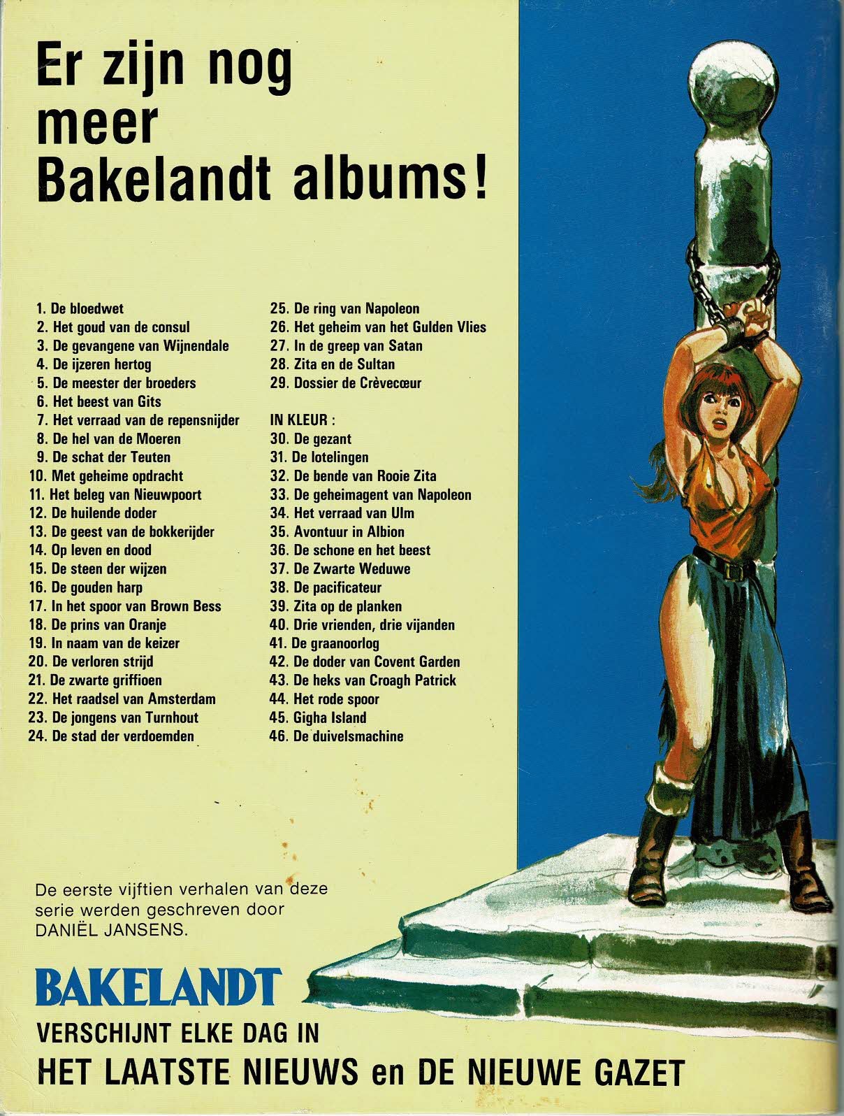 Bakelandt - 046 De duivelsmachine - eerste druk 1989 - Uitgeverij Hoste, in kleur