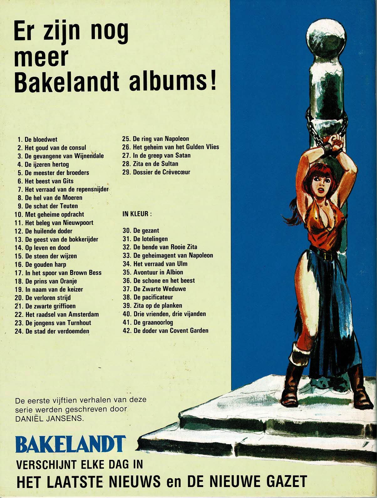 Bakelandt - 042 De doder van Covent Garden - eerste druk 1989 - Uitgeverij Hoste, in kleur