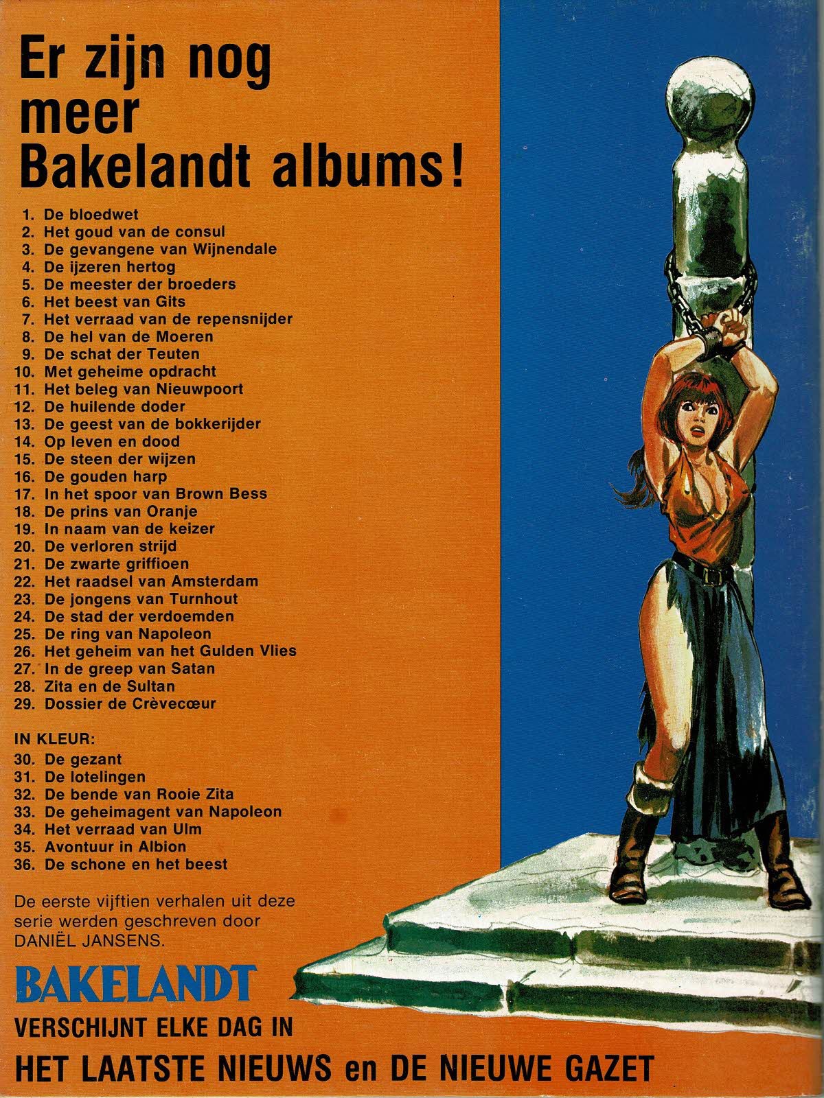 Bakelandt - 036 De Schone en het Beest - eerste druk 1987 - Uitgeverij Hoste, in kleur
