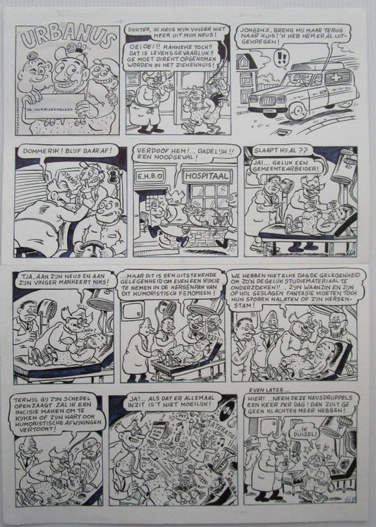 originele gagplaat - De curieuzeneuzen