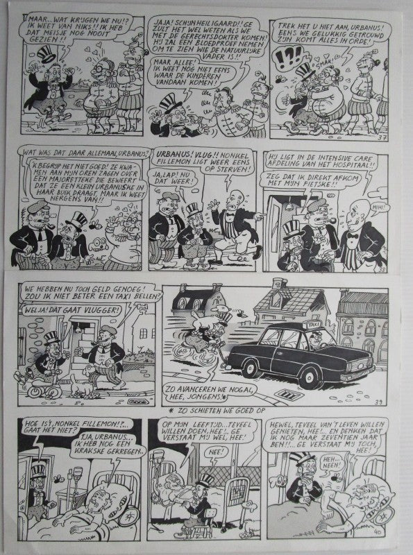 originele pagina Urbanus moet trouwen
