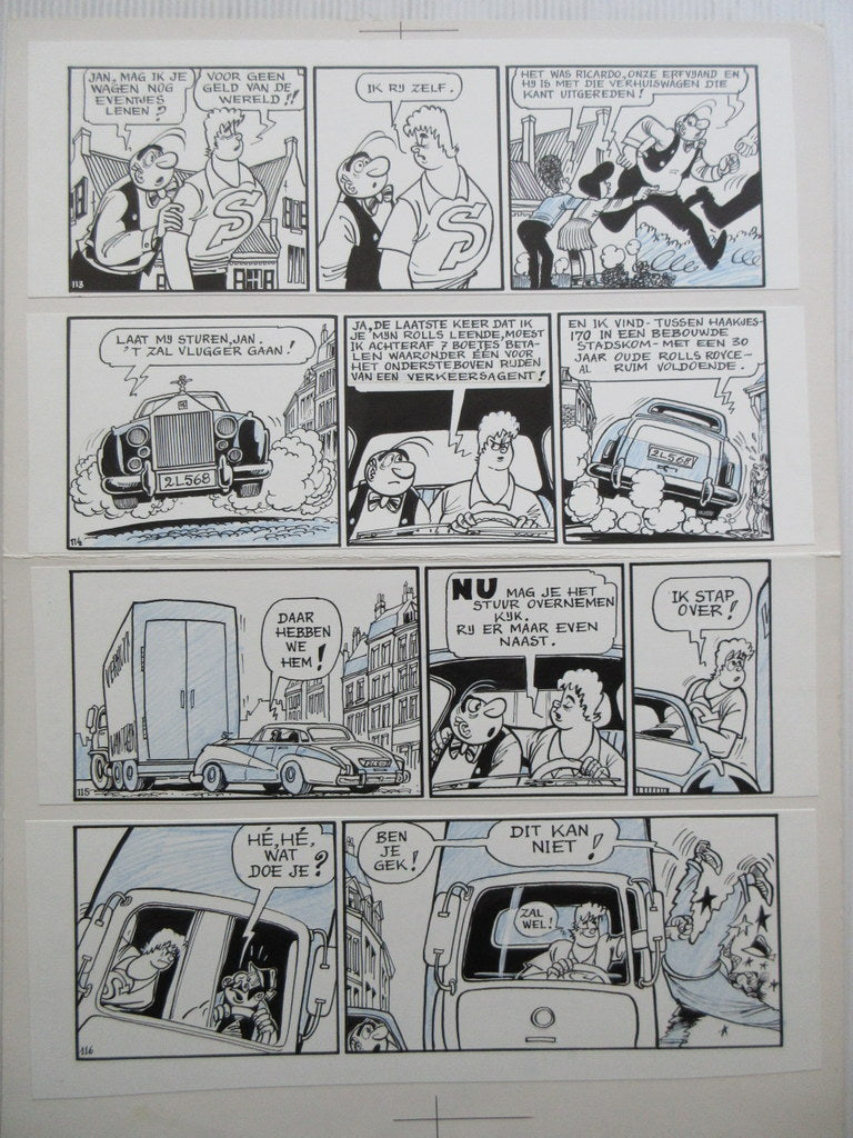 Marc Sleen - 003 - Originele pagina Het geheim van Jan Spier