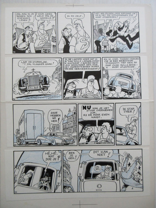 Marc Sleen - 003 - Originele pagina Het geheim van Jan Spier