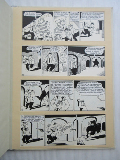 Marc Sleen - 002 - boek met originele pagina De juwelen van Gaga-Pan