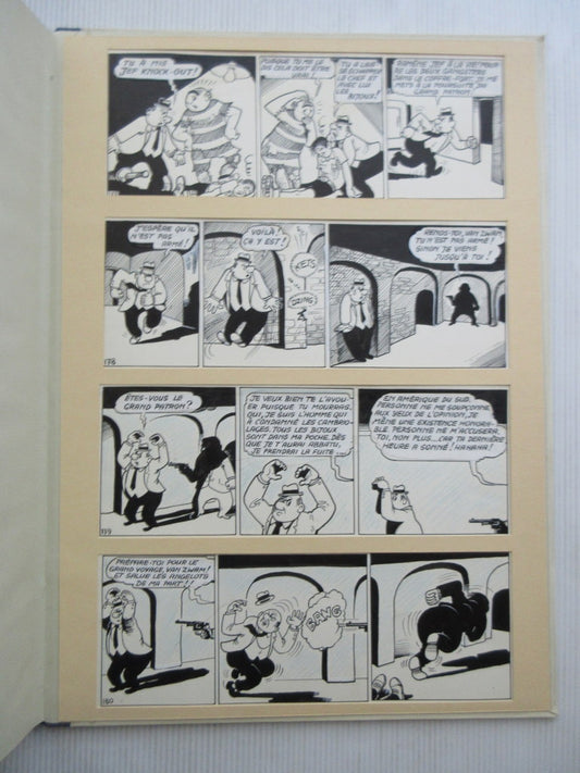 Marc Sleen - 002 - boek met originele pagina De juwelen van Gaga-Pan