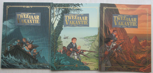 Twee jaar vakantie deel 1 tot 3 - softcover - 15 euro