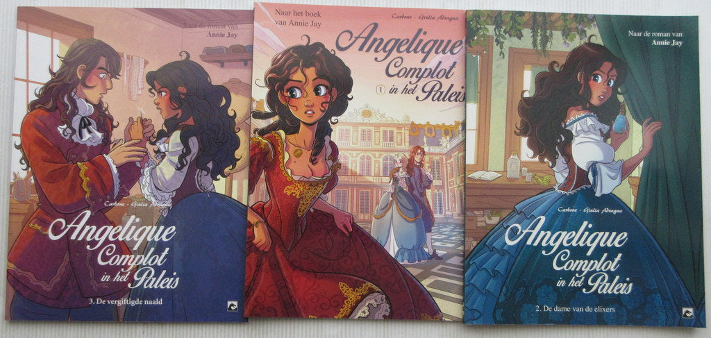 Angelique complot in het paleis deel 1 tot 3 - softcover - 15 euro