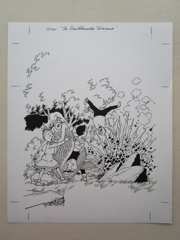 Originele cover door Paul Geerts De snikkende sirene