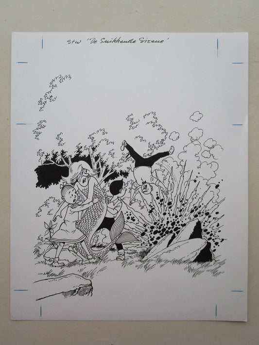 Originele cover door Paul Geerts De snikkende sirene