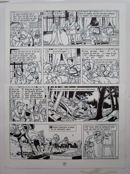 Originele pagina uit De kleine postruiter