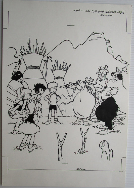De pijp van geurig gras