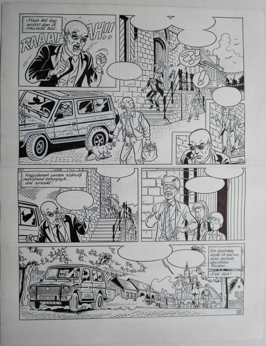 Originele pagina Waterland 7 - De klokkenluider van Sluis plaat 5