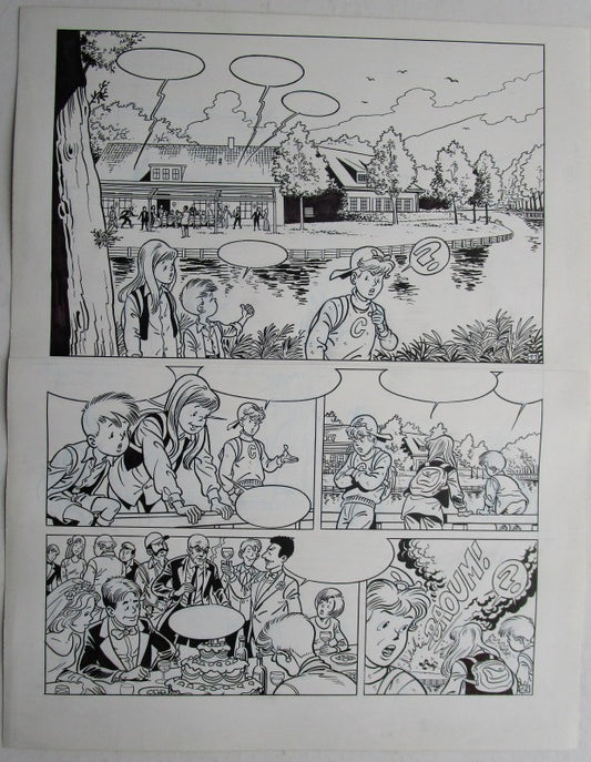 Originele pagina Waterland 7 - De klokkenluider van Sluis plaat 6